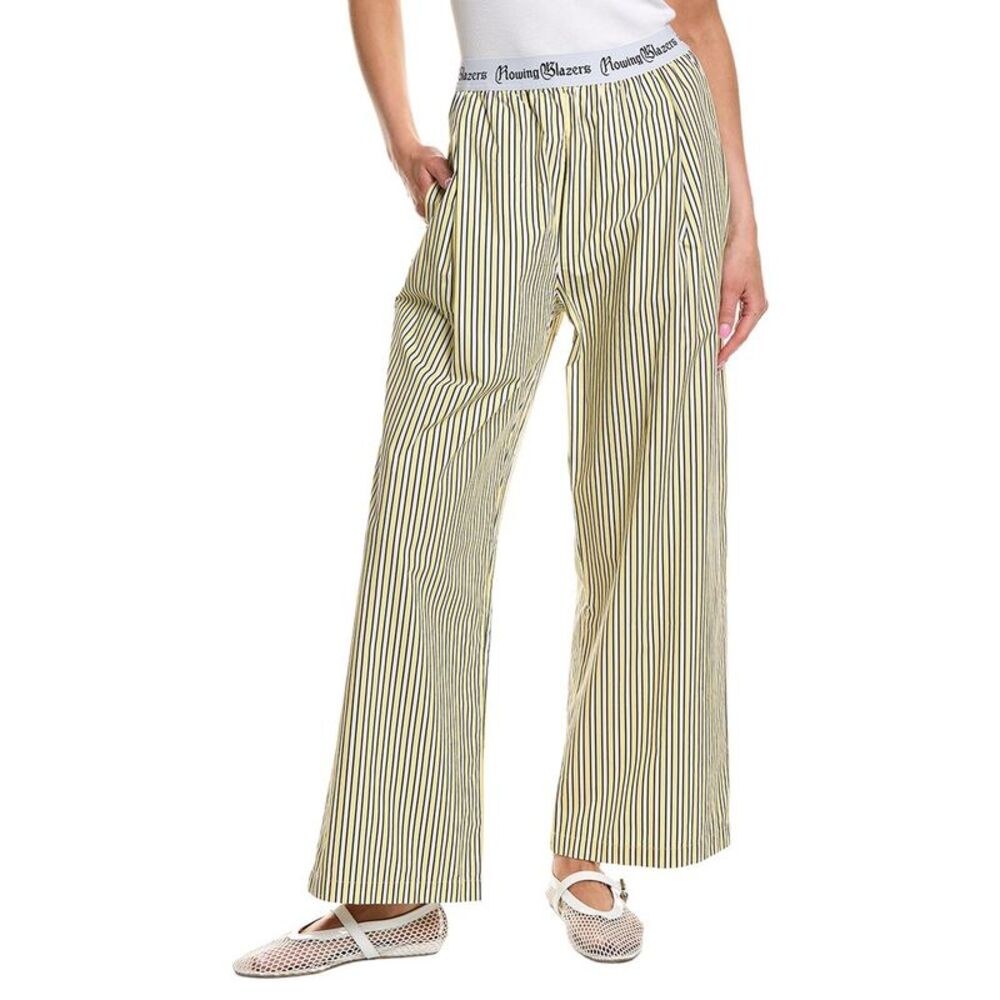 Rowing Blazers Womens  Poplin Stripe Boxer Pull-On Pant